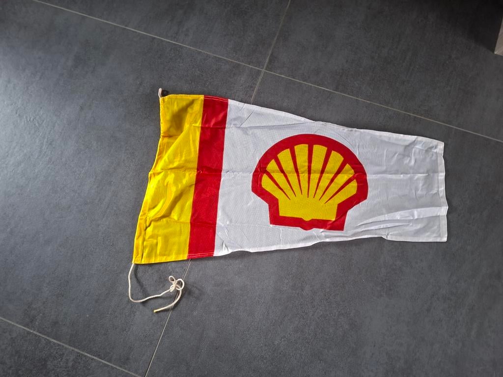 Shell vlag, Ophalen of Verzenden, Zo goed als nieuw, Reclamebord