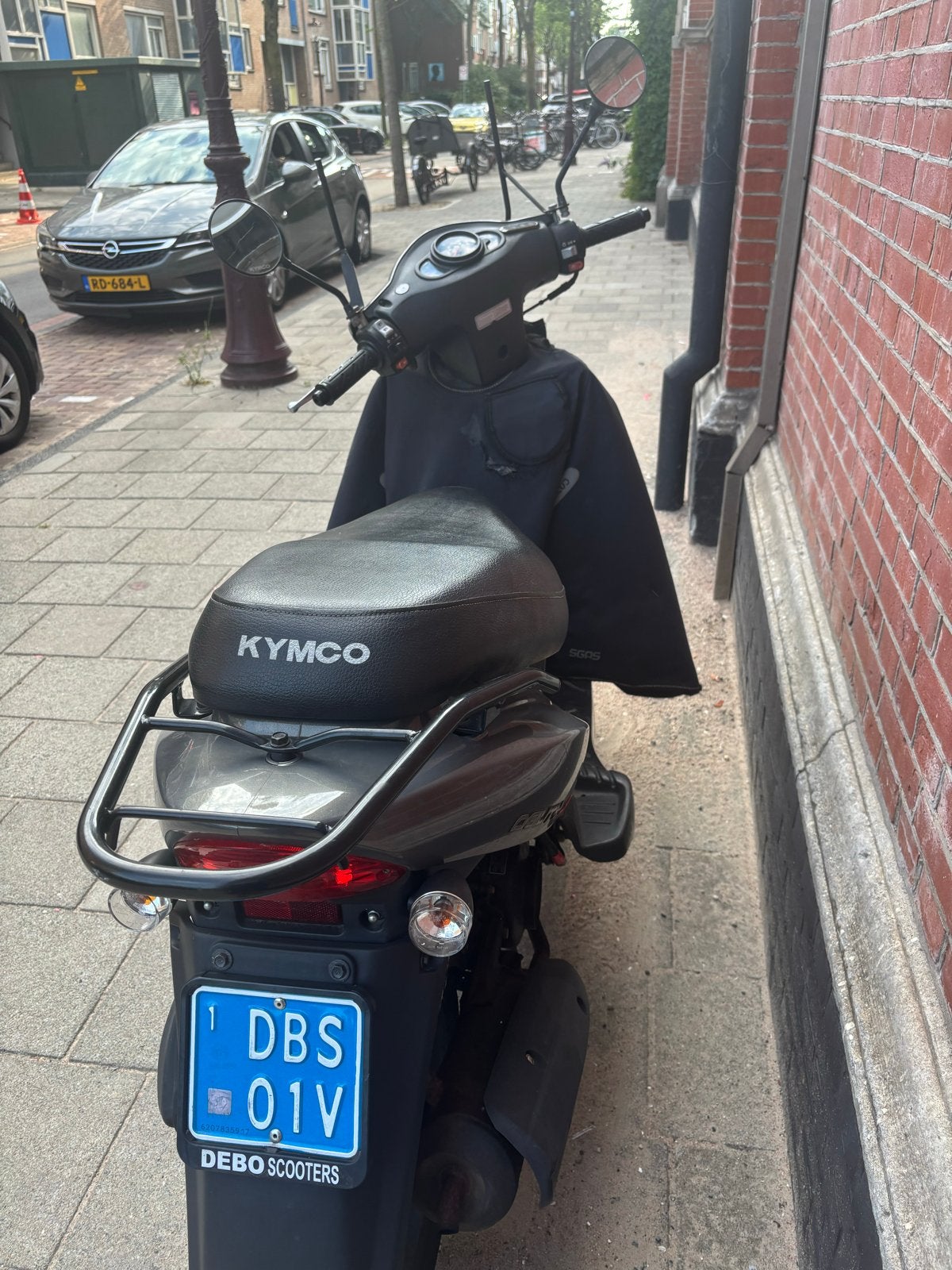 Kymco Agility 2015 Snorfiets blauw kenteken, Ophalen, Gebruikt, 50 cc, Maximaal 25 km/u