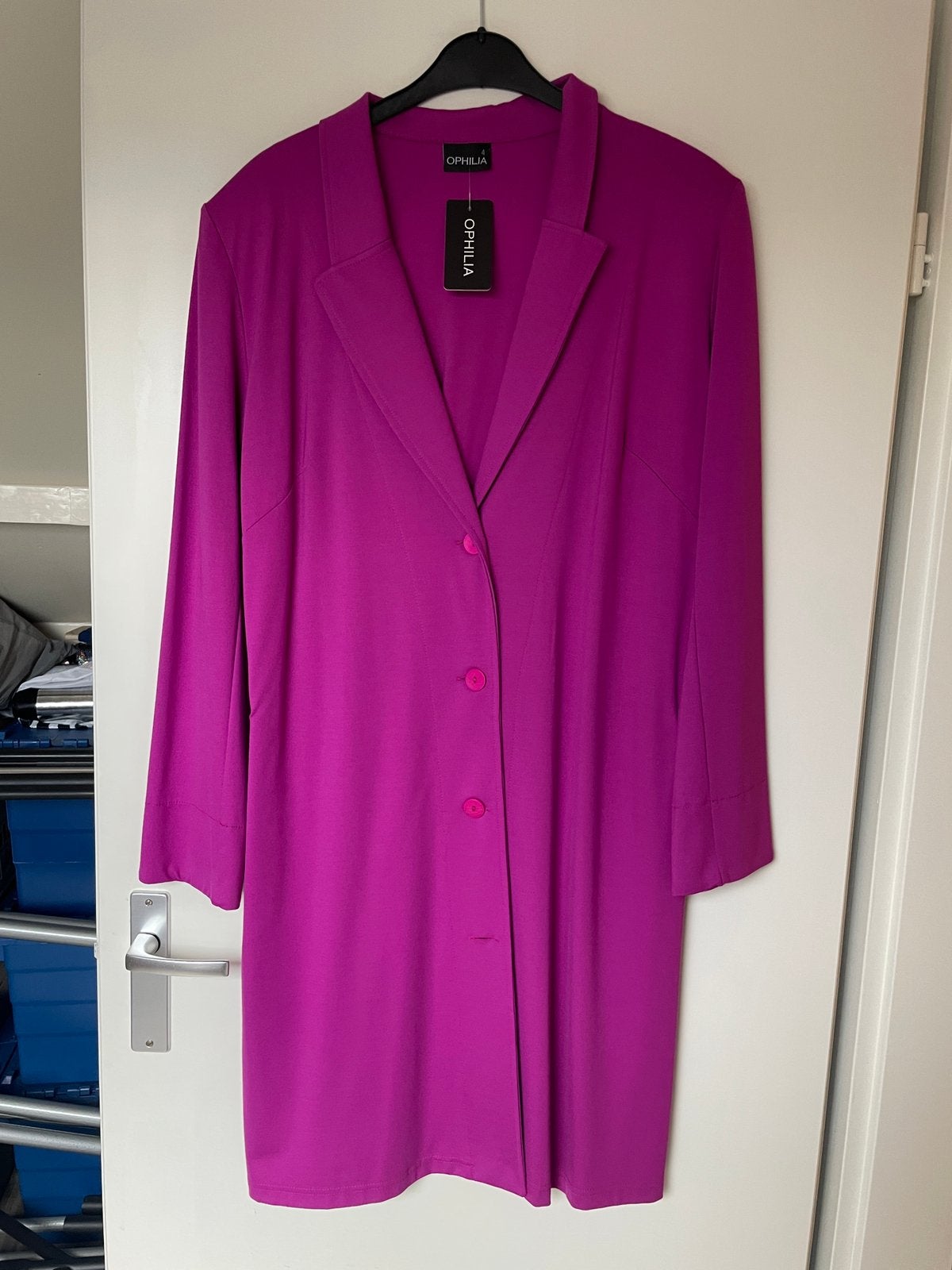 Nieuwe fucshia blazer Lynn van ophilia maat 4 is 48/50, Nieuw, Roze, Jasje of Colbert, Nvt
