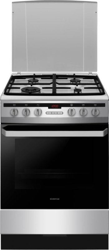 Inventum gasfornuis VFG6034WGRVS - Vrijstaand