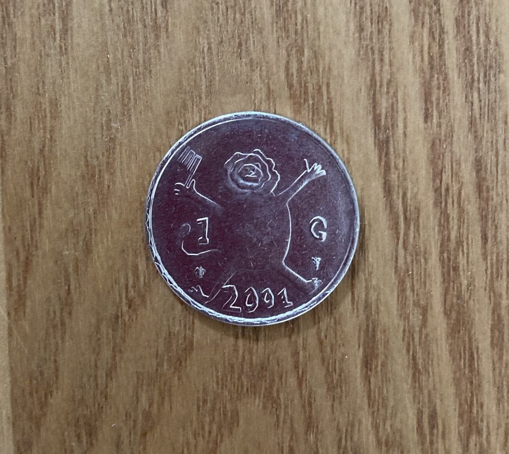 Munt 1 gulden 2001 met portret koningin Beatrix Nederland, Ophalen of Verzenden, Koningin Beatrix, 1 gulden, Losse munt
