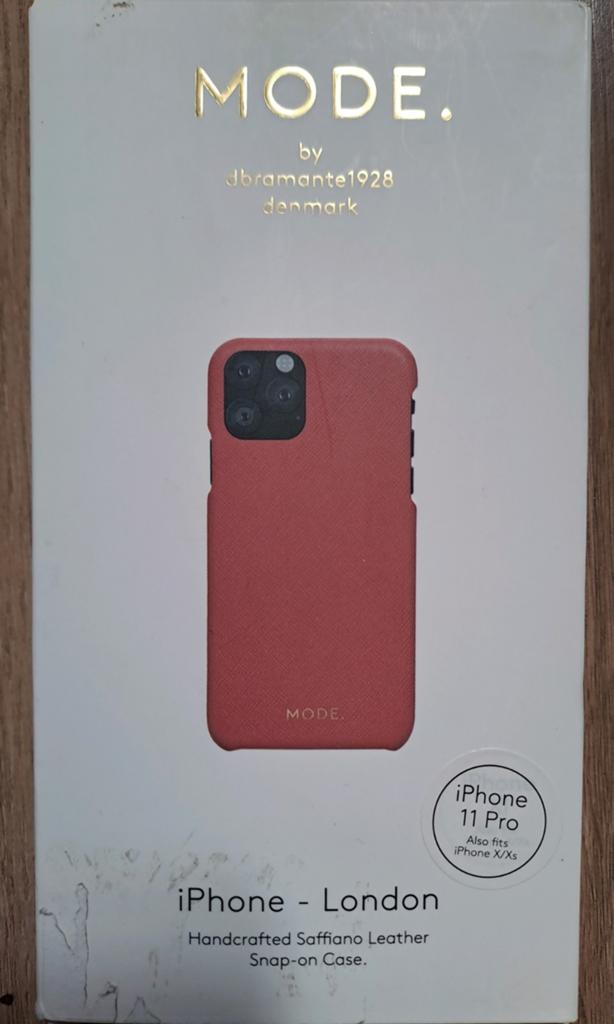 MODE iPhone 11 Pro/X/Xs leren hoesje Rusty Rose, IPhone X, Overige merken, Nieuw, Hoesje of Tasje