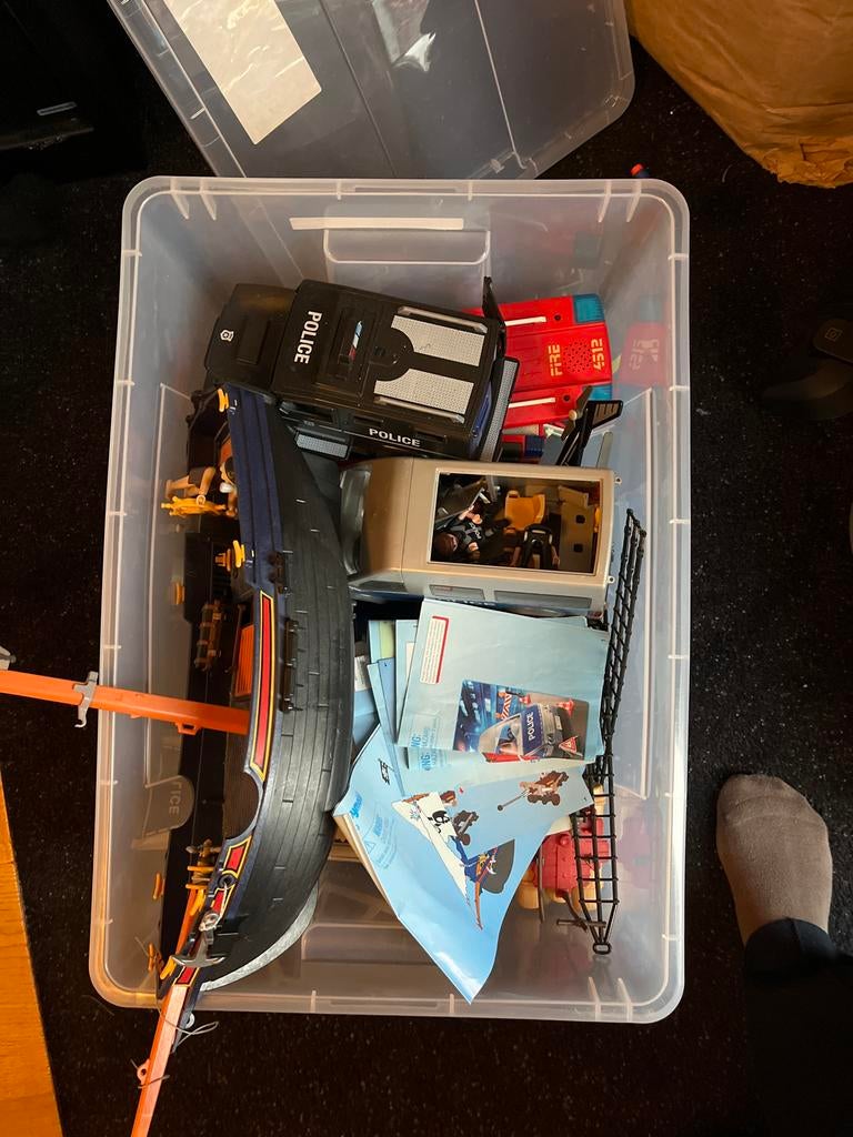Playmobil piratenschip, politieauto, ambulance, brandweer, Ophalen, Gebruikt, Jongen of Meisje