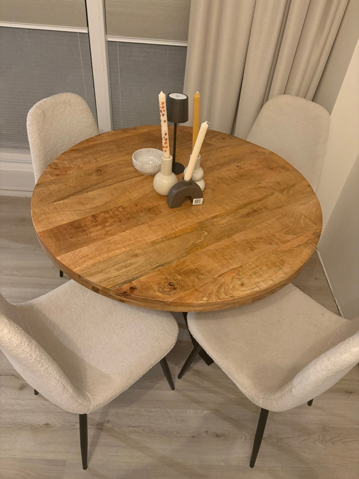 Teddy eetkamer stoelen, Huis en Inrichting, Stoelen, Ophalen, Overige materialen, Zo goed als nieuw, Vier