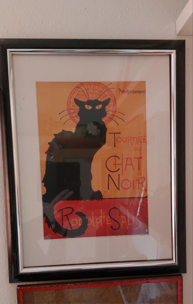 Le chat noir, in nette lijst, Ophalen of Verzenden
