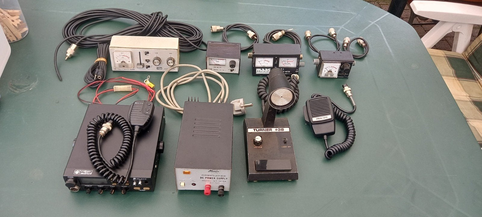 Vintage 27MC set: Midland Alan 48, Turner +3B, Wipe, Minix, Ophalen of Verzenden, Gebruikt, Zender en Ontvanger