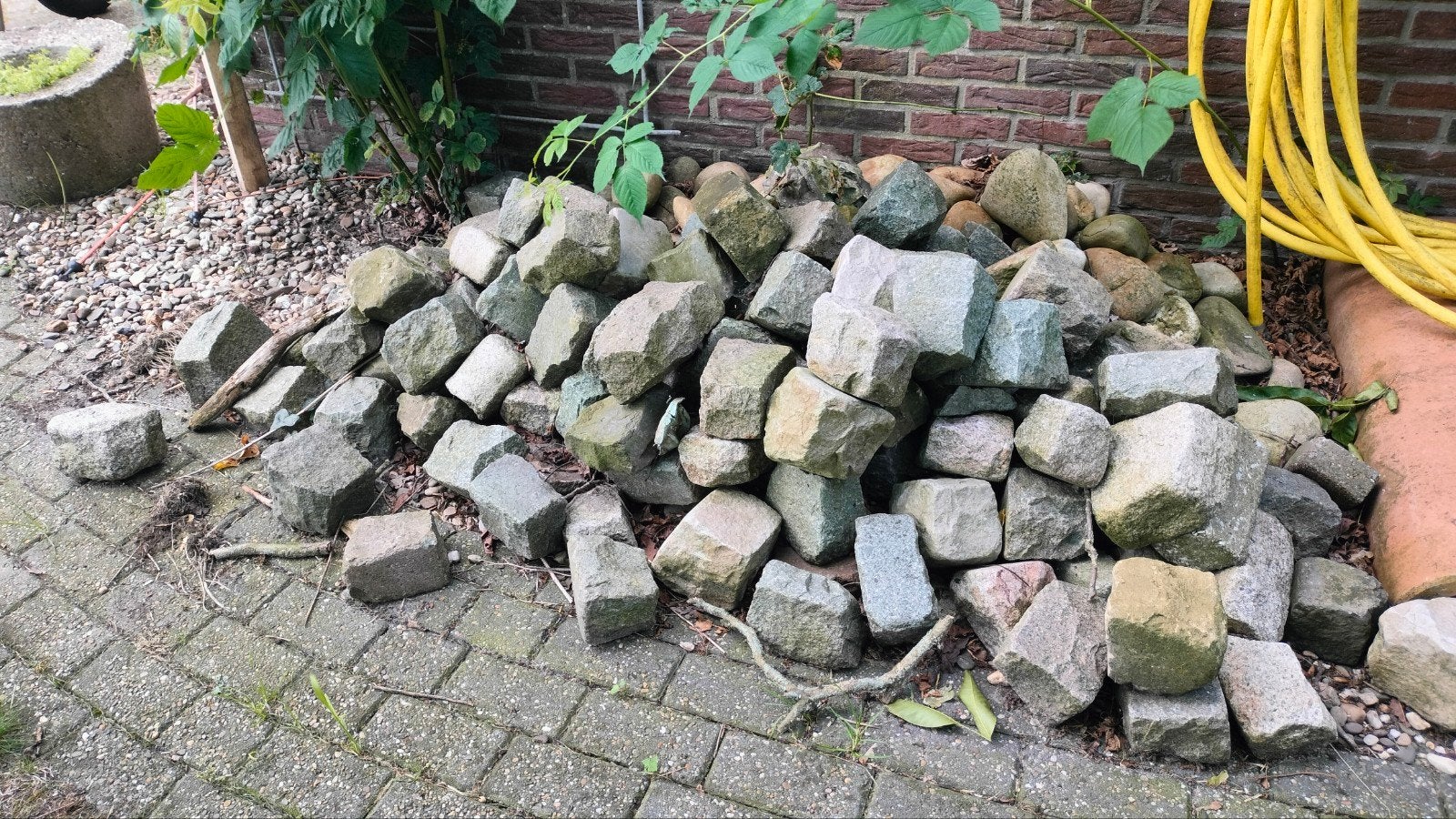 Mooie partij rotsen/keien voor tuin of landschapsarchitectuu, Tuin en Terras, Gebruikt, Graniet, Ophalen of Verzenden, Kei
