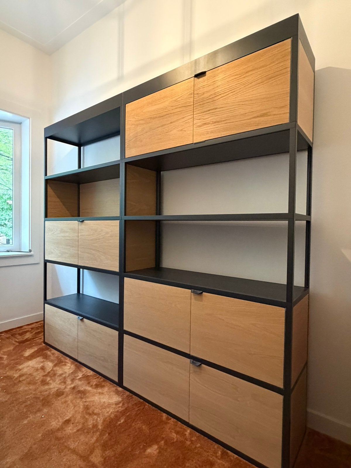 HAY new order kast boekenkast kantoorkast roomdevider, 200 cm of meer, 150 tot 200 cm, Eikenhout, Ophalen of Verzenden