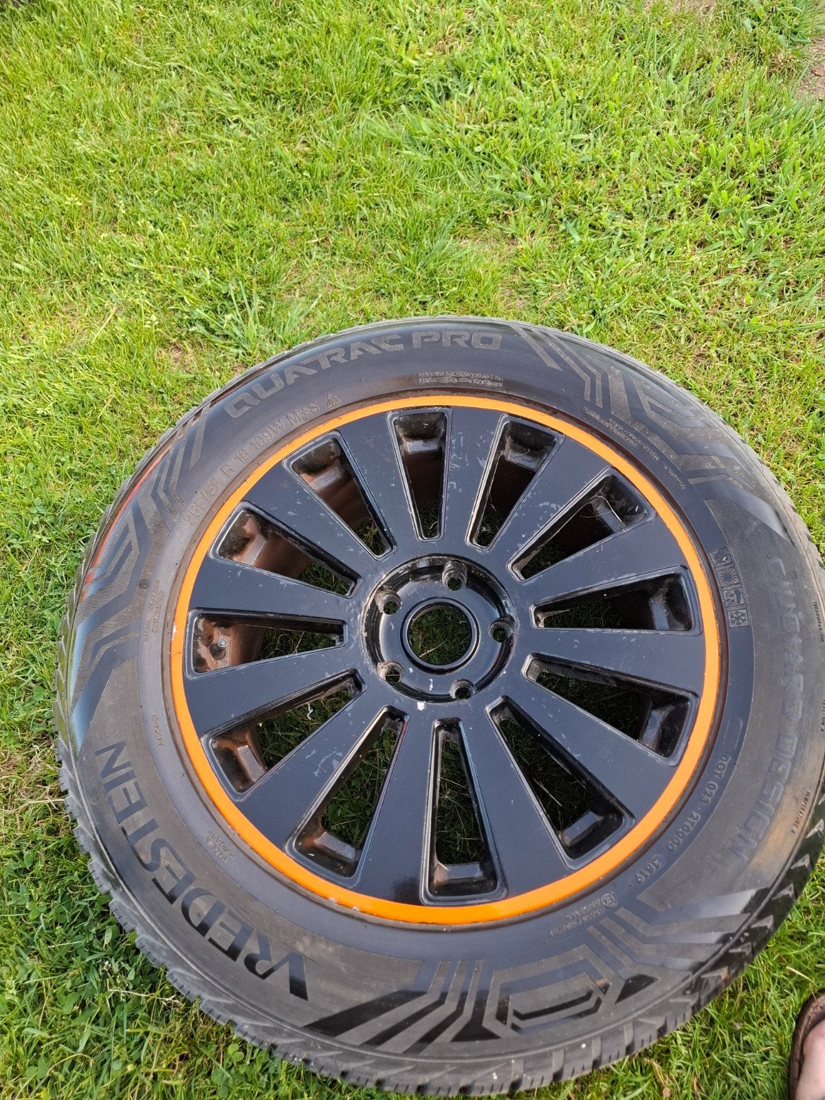 Velgenset VW Transporter 5 - 18 inch - 5x120 - 255 banden, Auto-onderdelen, Banden en Velgen, Ophalen, 18 inch, 255 mm, Banden en Velgen