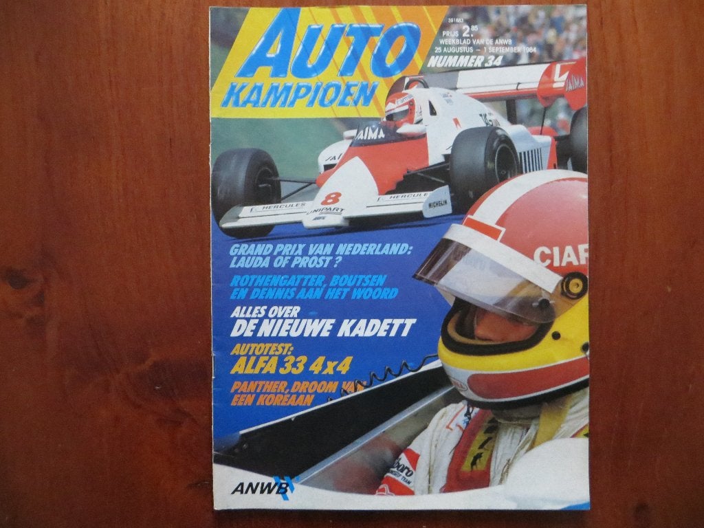 Autokampioen 34 1984 Alfa Romeo 33 4x4, Panther, Opel Kadett, Ophalen of Verzenden, Nieuw, Alfa Romeo