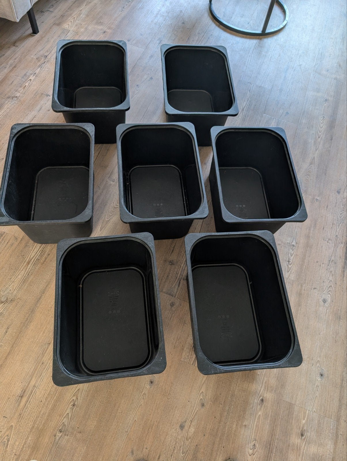 7 IKEA Trofast bakken met deksel - Zwart, Huis en Inrichting, Woonaccessoires | Kisten, Ophalen, Gebruikt