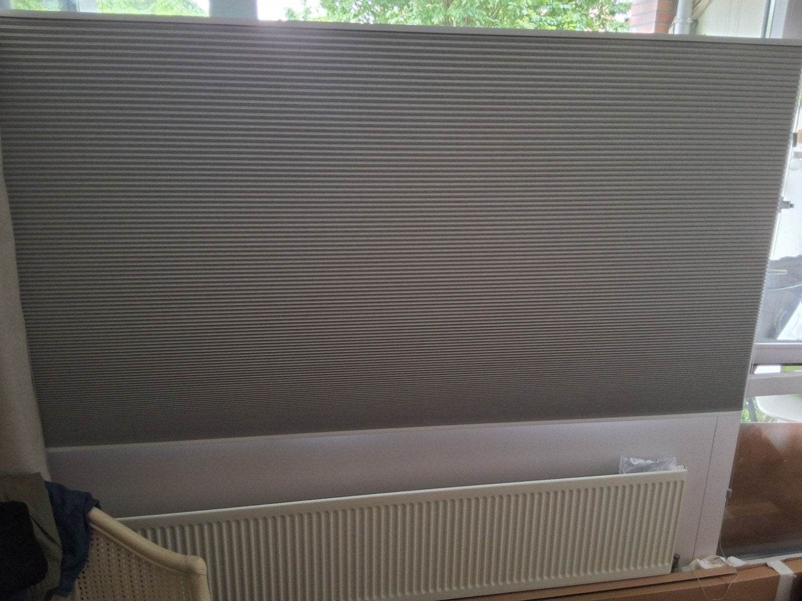 Nieuw Kwantum dubbel plisségordijn Gwen lichtgrijs 279x180cm, Huis en Inrichting, Ophalen, Kwantum, Inclusief montageonderdelen