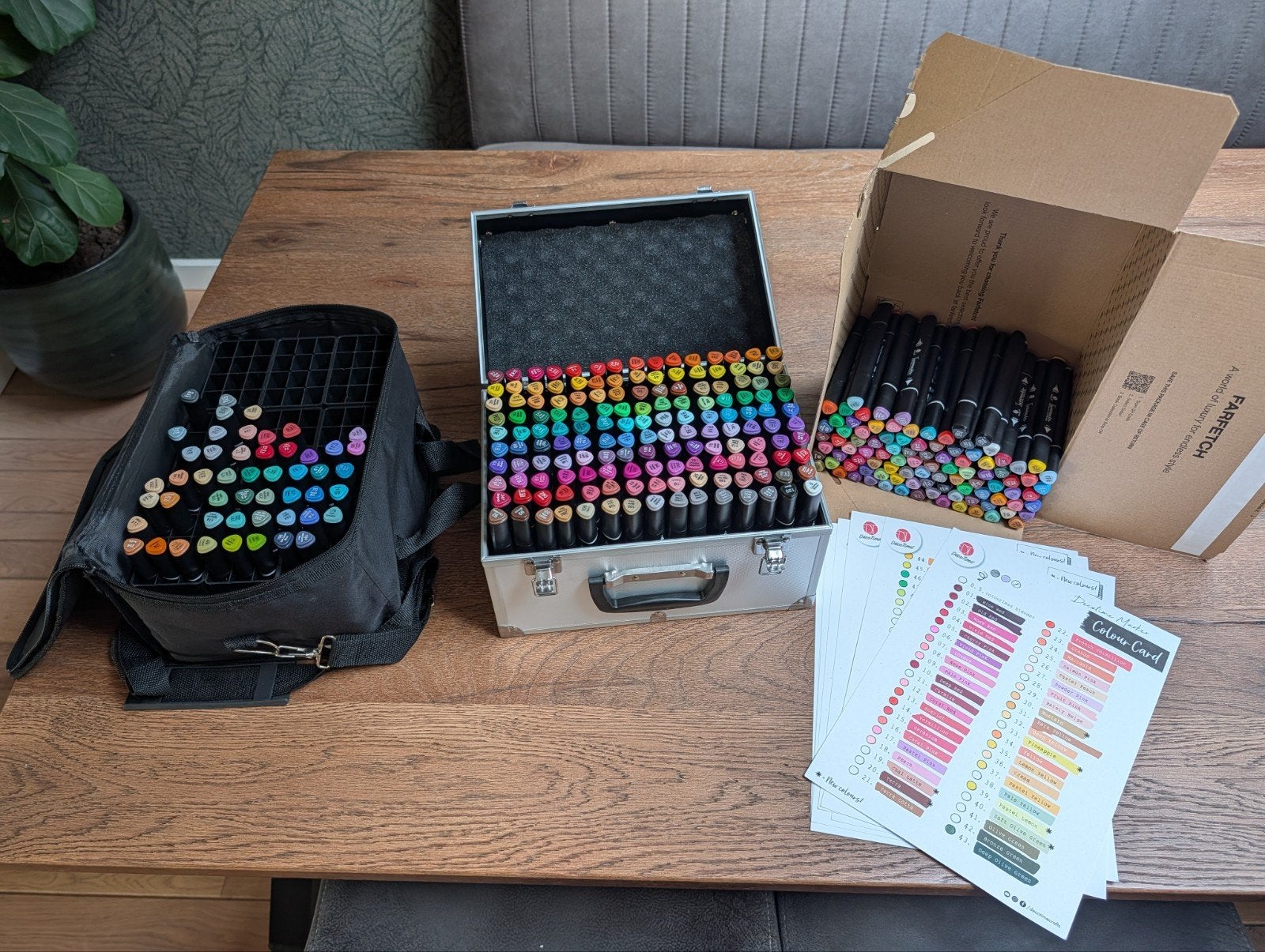Decotime Alcoholmarkers (210) & Dubbele Stiften Set (98), Ophalen of Verzenden, Zo goed als nieuw, Potlood of Stift