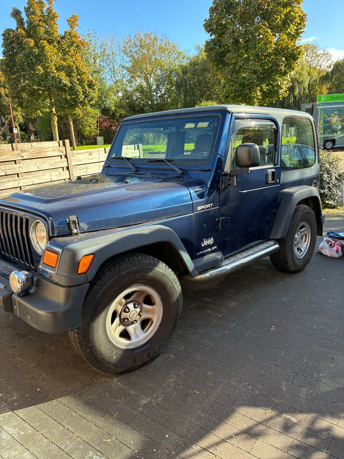 Jeep Wrangler 2.4 I Soft TOP 2003 Blauw, Auto's, 450 kg, 1920 kg, Handgeschakeld, Particulier