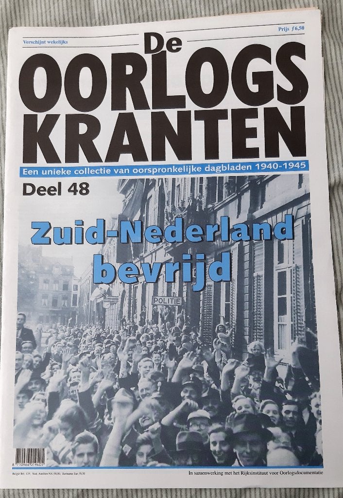 Oorlogs krant  1944 Zuid Ned. Bevrijd, Verzamelen, Ophalen of Verzenden, 1940 tot 1960, Nederland, Krant