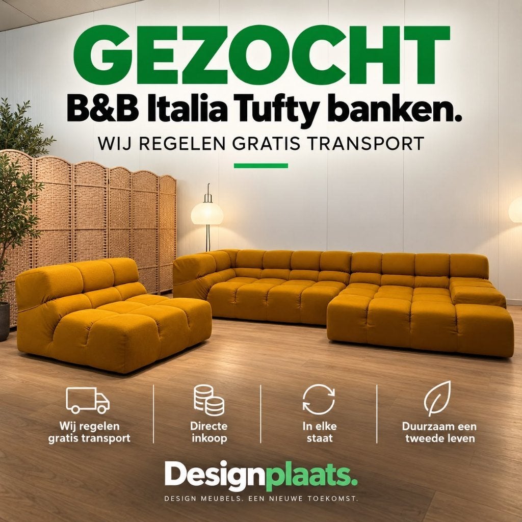 GEZOCHT: B&B Italia Tufty Time — Direct Inkoop, Huis en Inrichting, Design Bank Bankstel Zetel B&B Italia, B&B Italia, Minder dan 150 cm