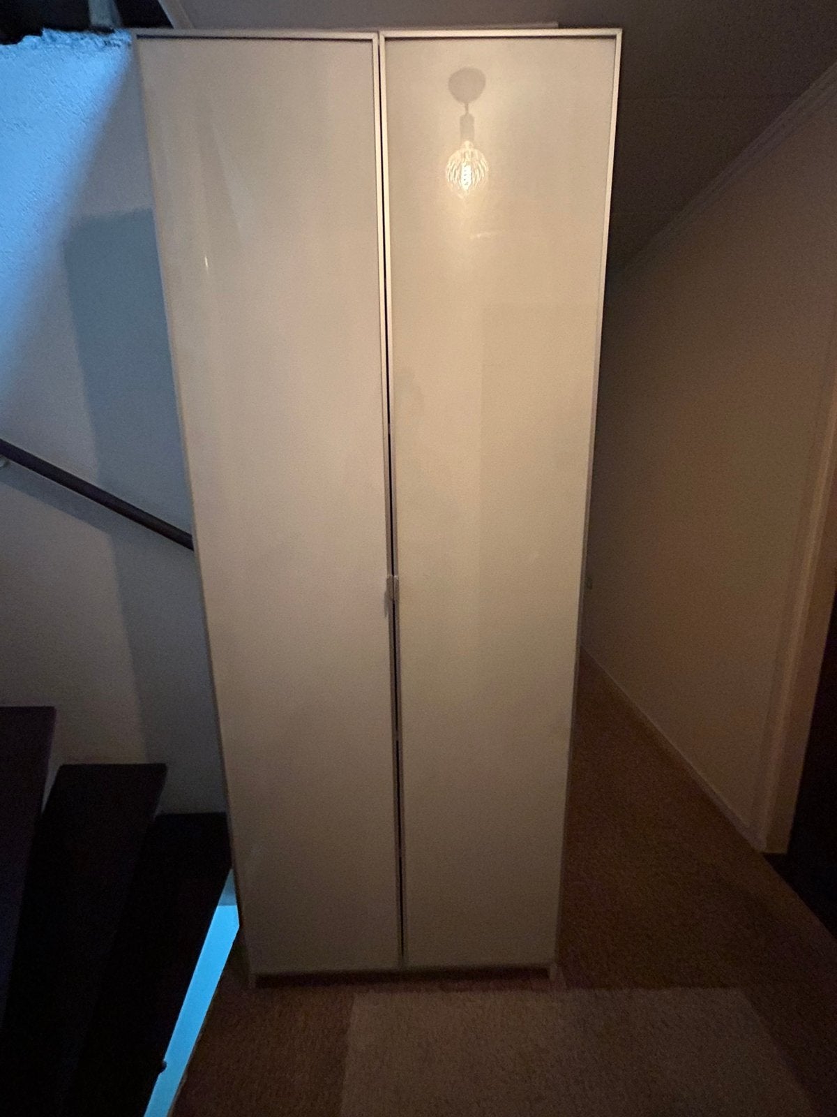 Kast met glazen deurpanelen, opbergkast, badkamerkast, Ophalen of Verzenden, Gebruikt