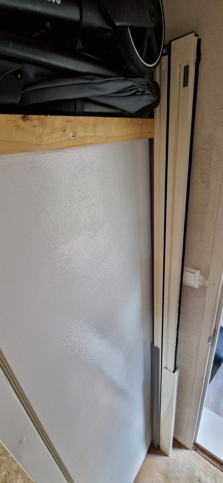 hamstra plissehordeur 2060 hoog, Ophalen, Gebruikt, Wit, 200 cm of meer