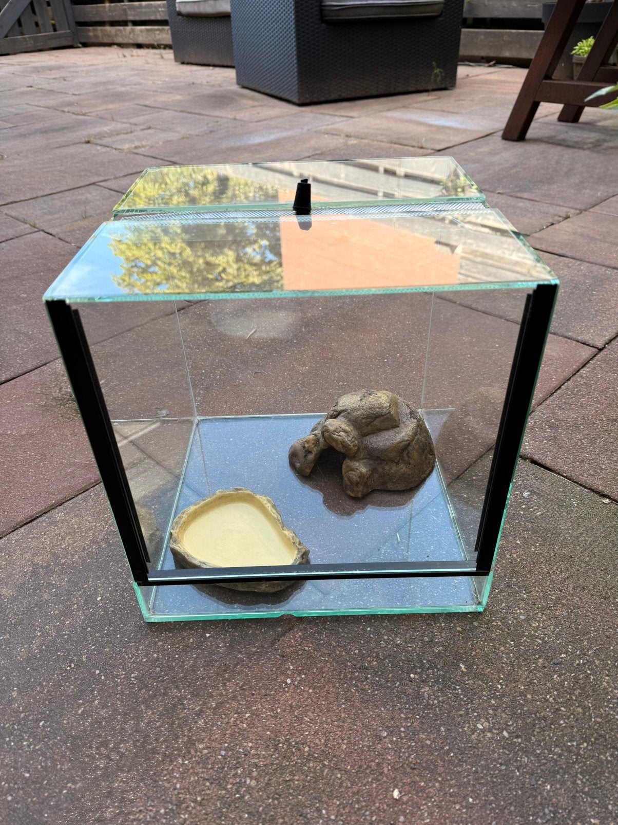 Terrarium 30x30x30, Dieren en Toebehoren, Ophalen, Zo goed als nieuw, Terrarium of Paludarium