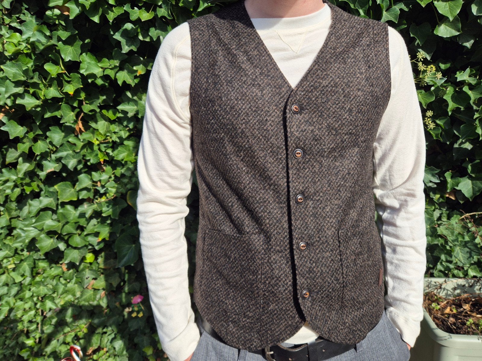Maerz Muenchen gilet jas vest Choco Nieuw maat M  maat 48, ., Zwart, Nieuw, .