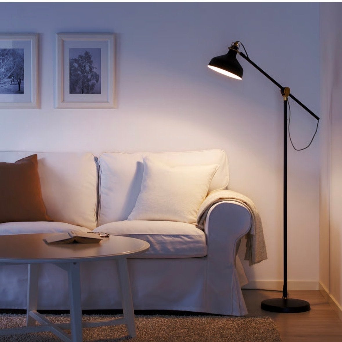 IKEA Lersta Vloerlamp - Zwart, verstelbaar, Ophalen, Gebruikt, E27 (groot), Metaal