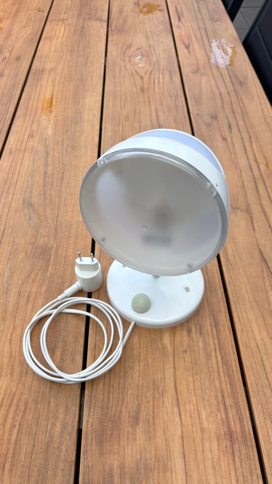 IKEA Skojig lamp - wit met wolkjes, Huis en Inrichting, Met schakelaar, Wit, Gebruikt, Kunststof