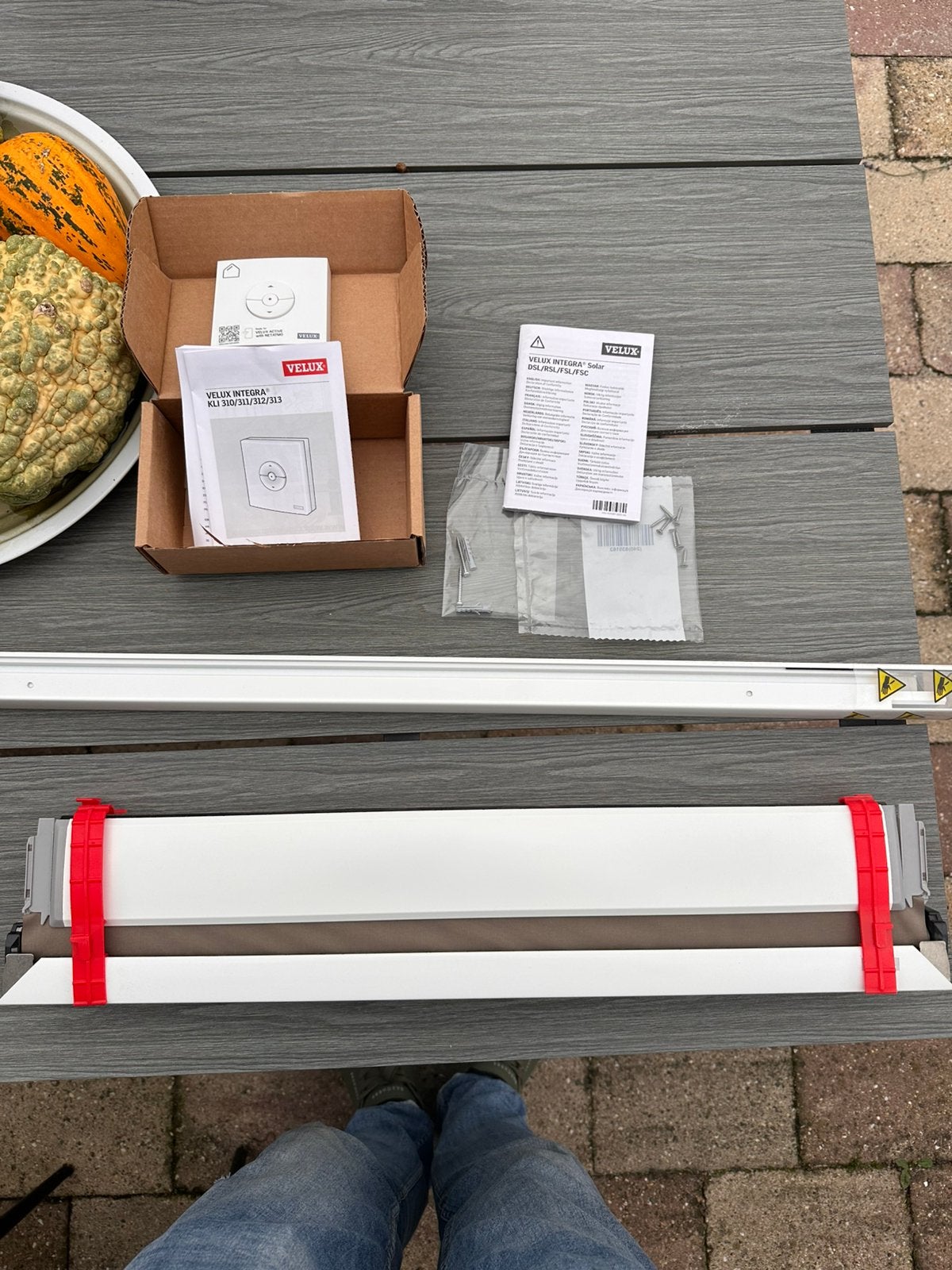 VELUX Rolgordijn SOLAR MK04 GGL GGU Afstandsbediening Elekt., Ophalen of Verzenden, Nieuw, Gordijn, Kunststof