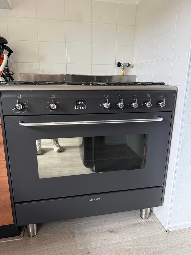 Vrijstaand Fornuis met Oven Smeg, Ophalen, Gebruikt, Hete lucht, Oven met grill