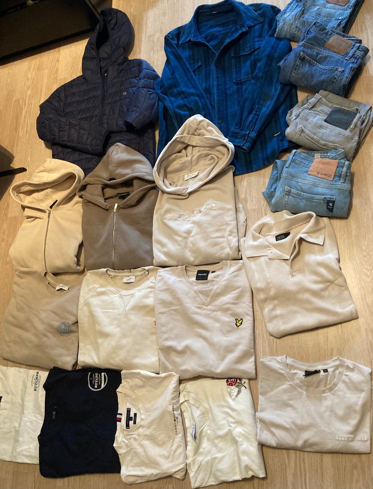 Heren merkenpakket M L izgs, Ophalen of Verzenden, Zo goed als nieuw, Maat 48/50 (M)