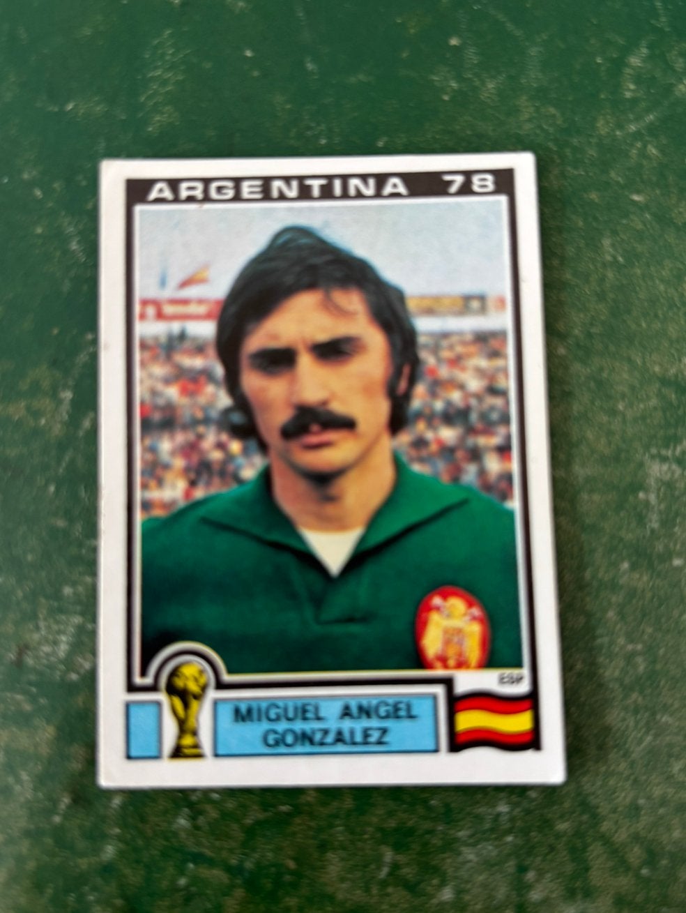 Panini plaatje Miguel Angel Gonzalez Spanje WK 78, Ophalen of Verzenden