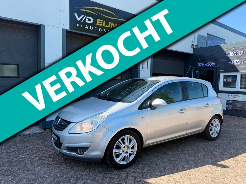 Opel Corsa 1.4-16V Cosmo luxe uitvoering!, Auto's, Opel, Euro 5, Gebruikt, 4 cilinders, Leder en Stof