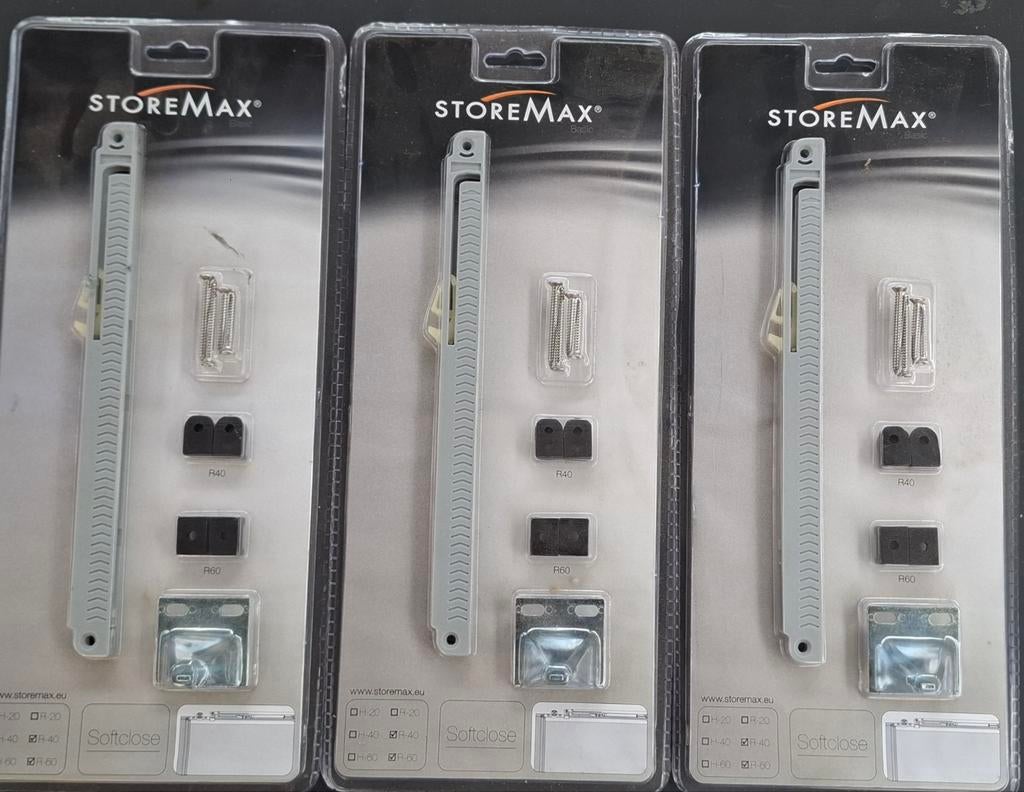 StoreMax Softclose Schuifdeursysteem (3 stuks), Doe-het-zelf en Verbouw, Hang- en Sluitwerk, Ophalen, Nieuw, Overige materialen