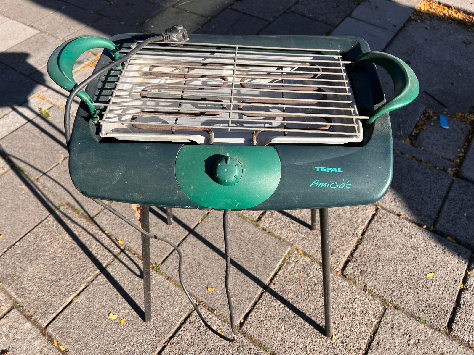 Tefal Amigo elektrische barbecue met standaard, Ophalen, Gebruikt