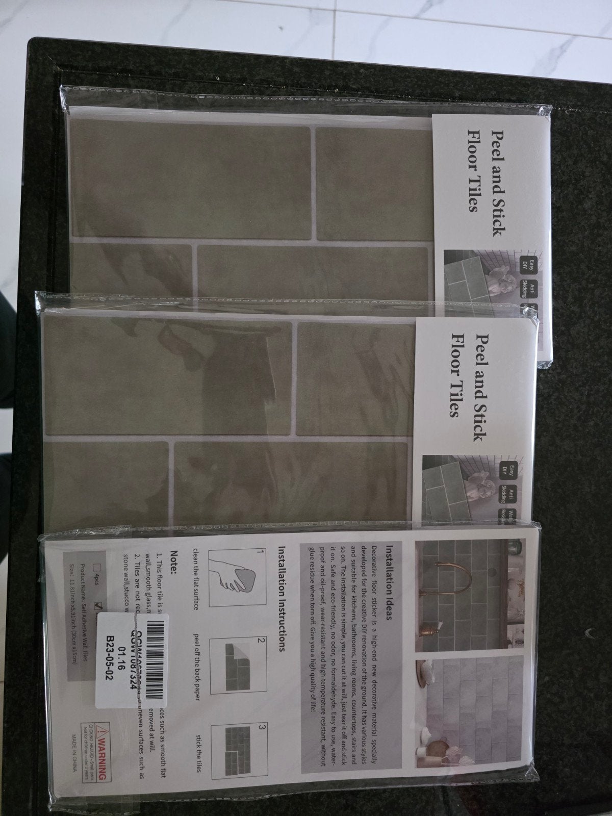 Peel and Stick Vloertegels - Eenvoudig te installeren, Overige materialen, Wandtegels, Nieuw, 20 tot 40 cm