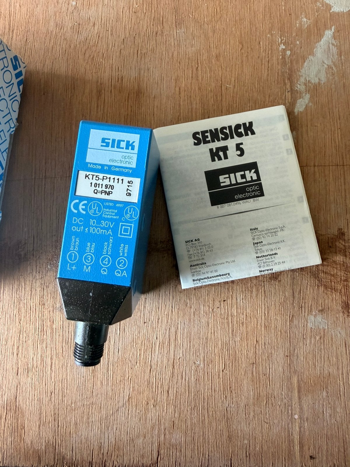 SICK Sensick KT5-P1111 contrastsensor – 1011970, Hobby en Vrije tijd, Ophalen, Zo goed als nieuw