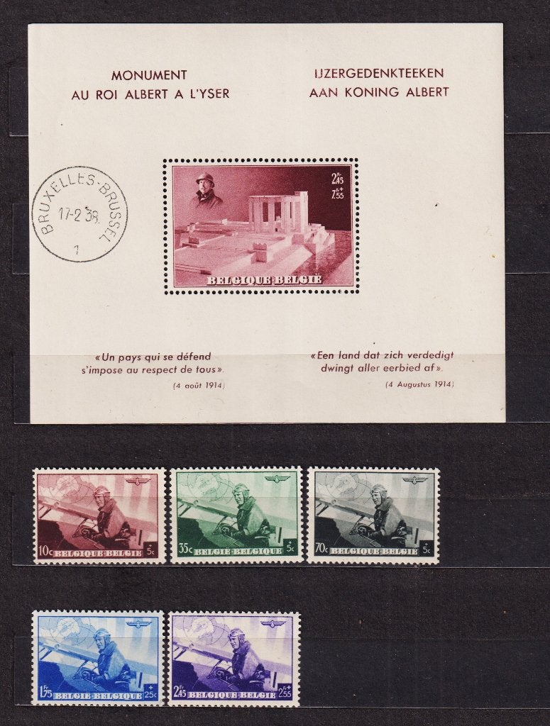 België 1938 blok en 1 reeks **, Ophalen, Postfris, Postfris