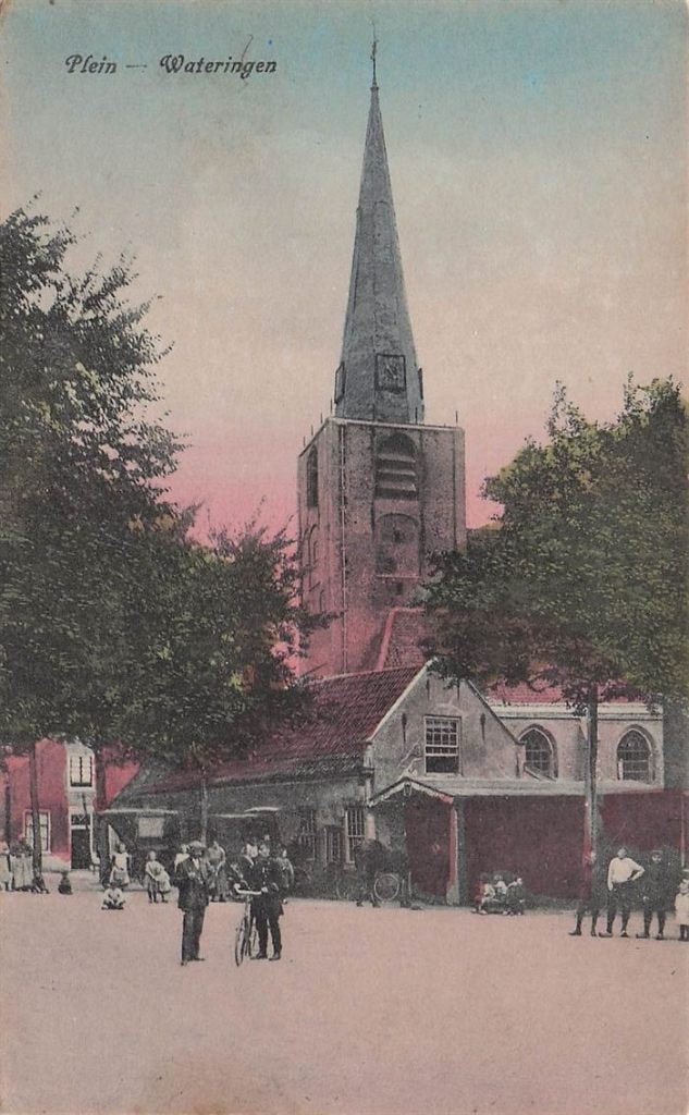 702-350-027 Plein Wateringen, Verzamelen, Ansichtkaarten | Nederland, Verzenden, Voor 1920, Zuid-Holland