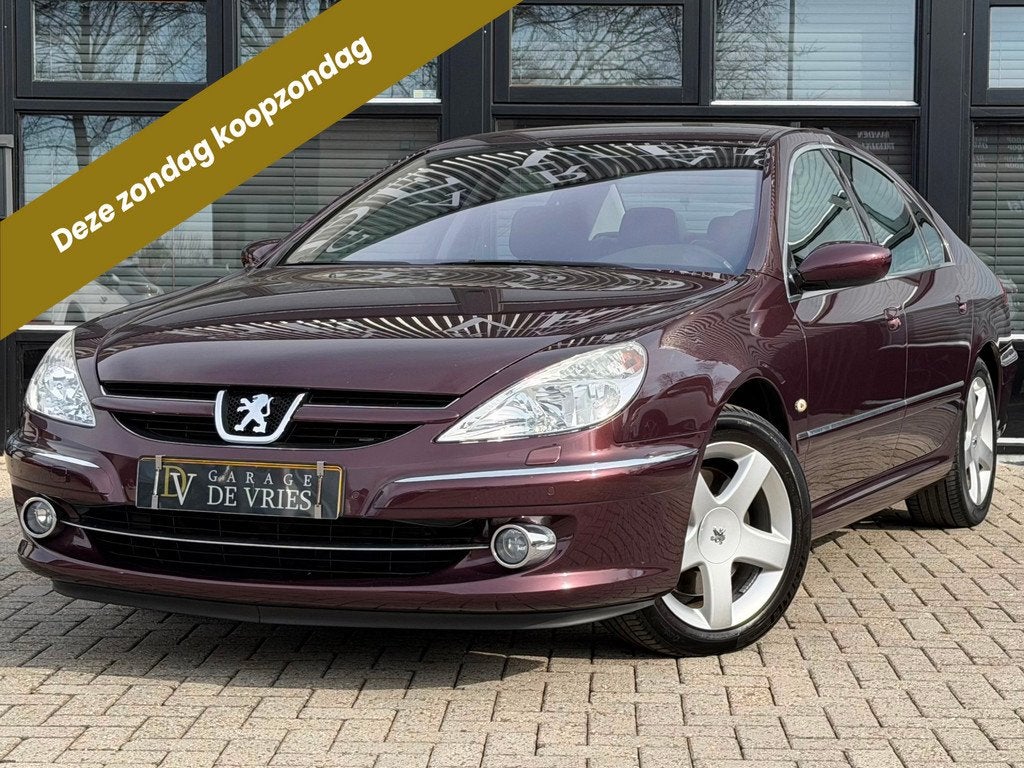 Peugeot 607 3.0-24V V6 Féline Aut Full Option Orig NL NAP D, Auto's, Peugeot, Zwart, Overige kleuren, 2946 cc, Bedrijf
