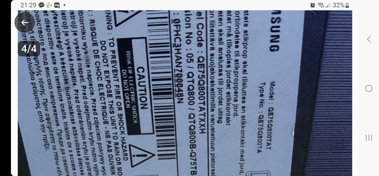 Gezocht: Samsung 8K TV met defect beeldscherm, Ophalen of Verzenden, Niet werkend, 8k (UHD), Samsung