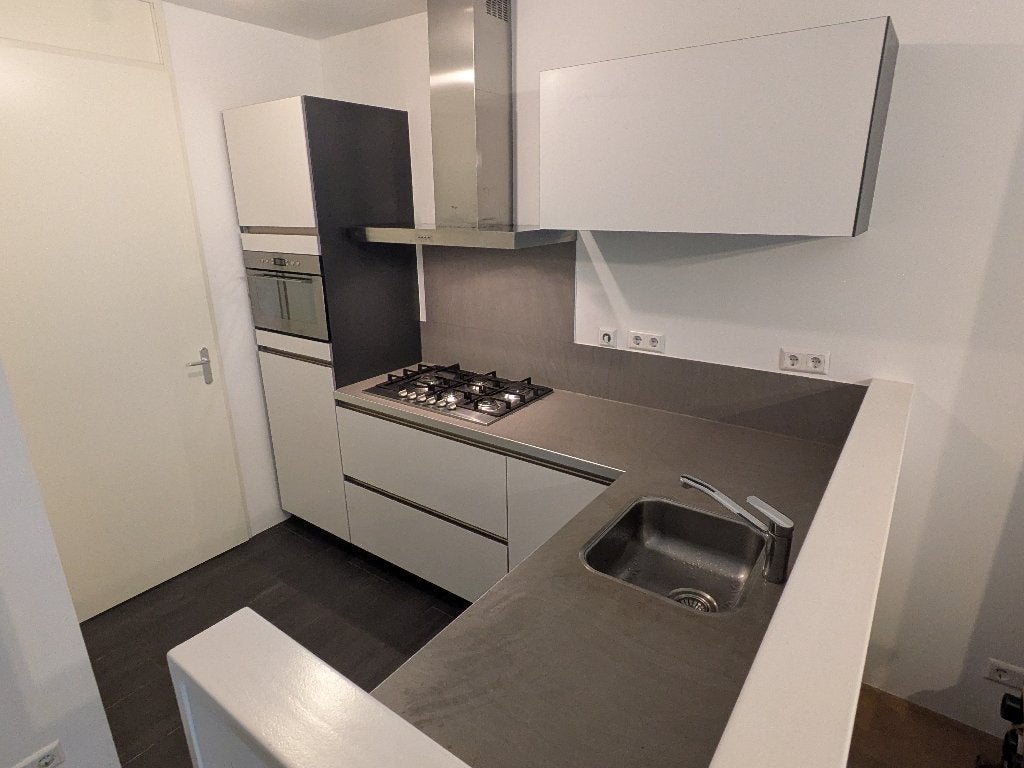 Complete keuken incl. apparatuur - kitchen with equipment, Ophalen, Gebruikt, Wit, Hoekkeuken