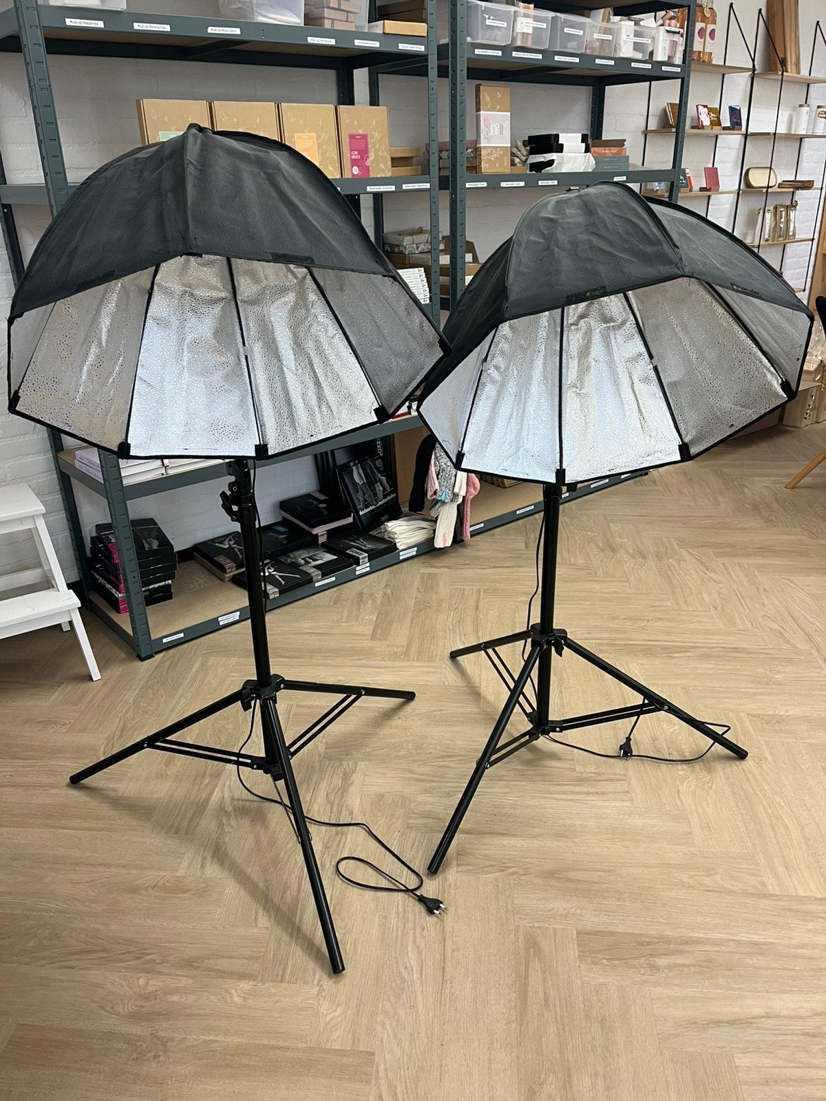 Set daglichtlampen studioset Softbox van Bresser incl lampen, Ophalen, Zo goed als nieuw, Lamp of Flitsset