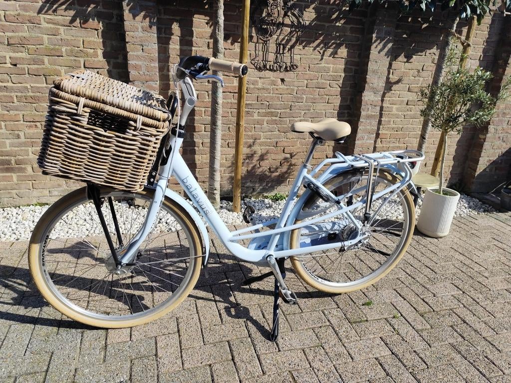 Mamafiets stadsfiets Batavus mambo inspire us blauw beige, Fietsen en Brommers, Ophalen, 47 tot 50 cm, Batavus, Zo goed als nieuw