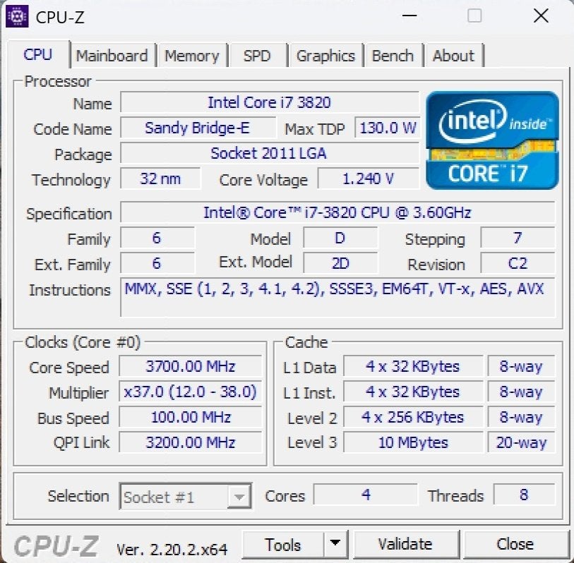 Intel Core i7-3820, Computers en Software, Moederborden, Gebruikt, Ophalen