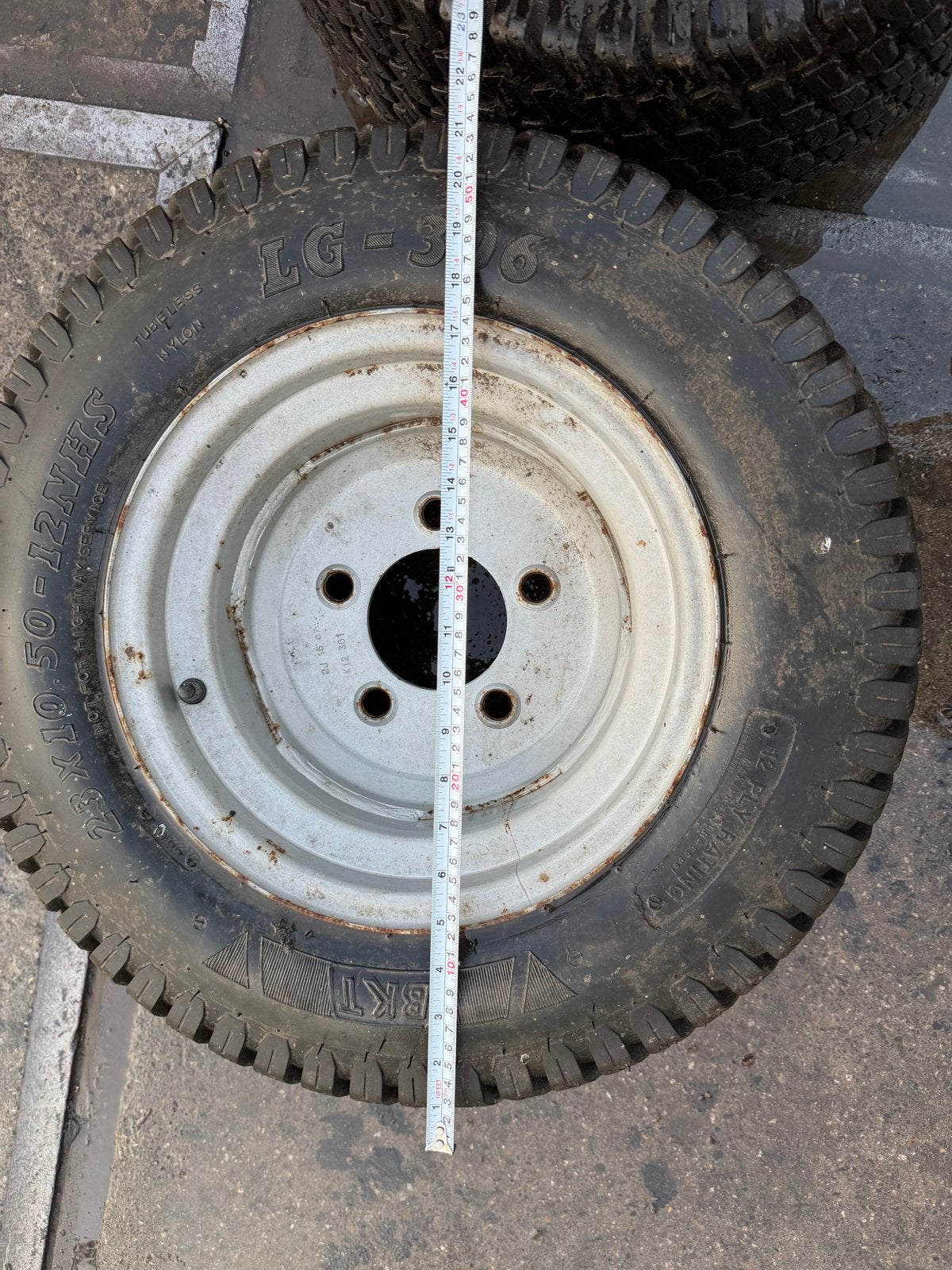 Banden met velgen voor Giant Shovel - 23x10.50-12, Zakelijke goederen, Agrarisch | Onderdelen | Banden, Velgen en Assen, Ophalen