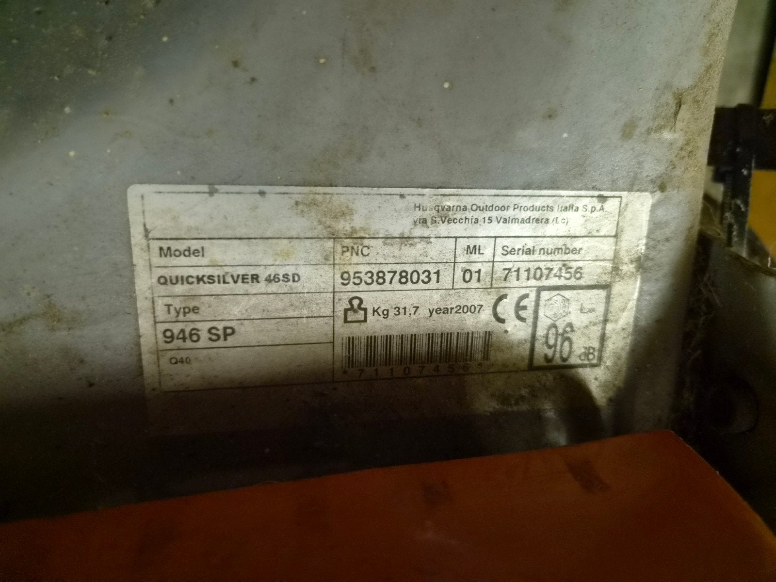 Quicksilver 46SD Benzine Grasmaaier - Briggs & Stratton, Ophalen, Cirkelmaaier, Quicksilver, Gebruikt