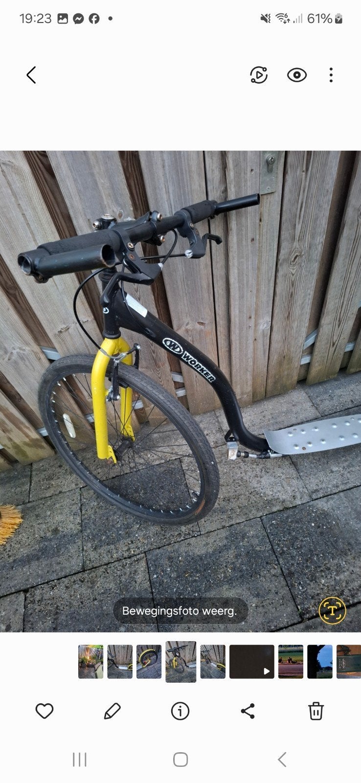 Kick step, Ophalen, Gebruikt, Kickbike, Worker