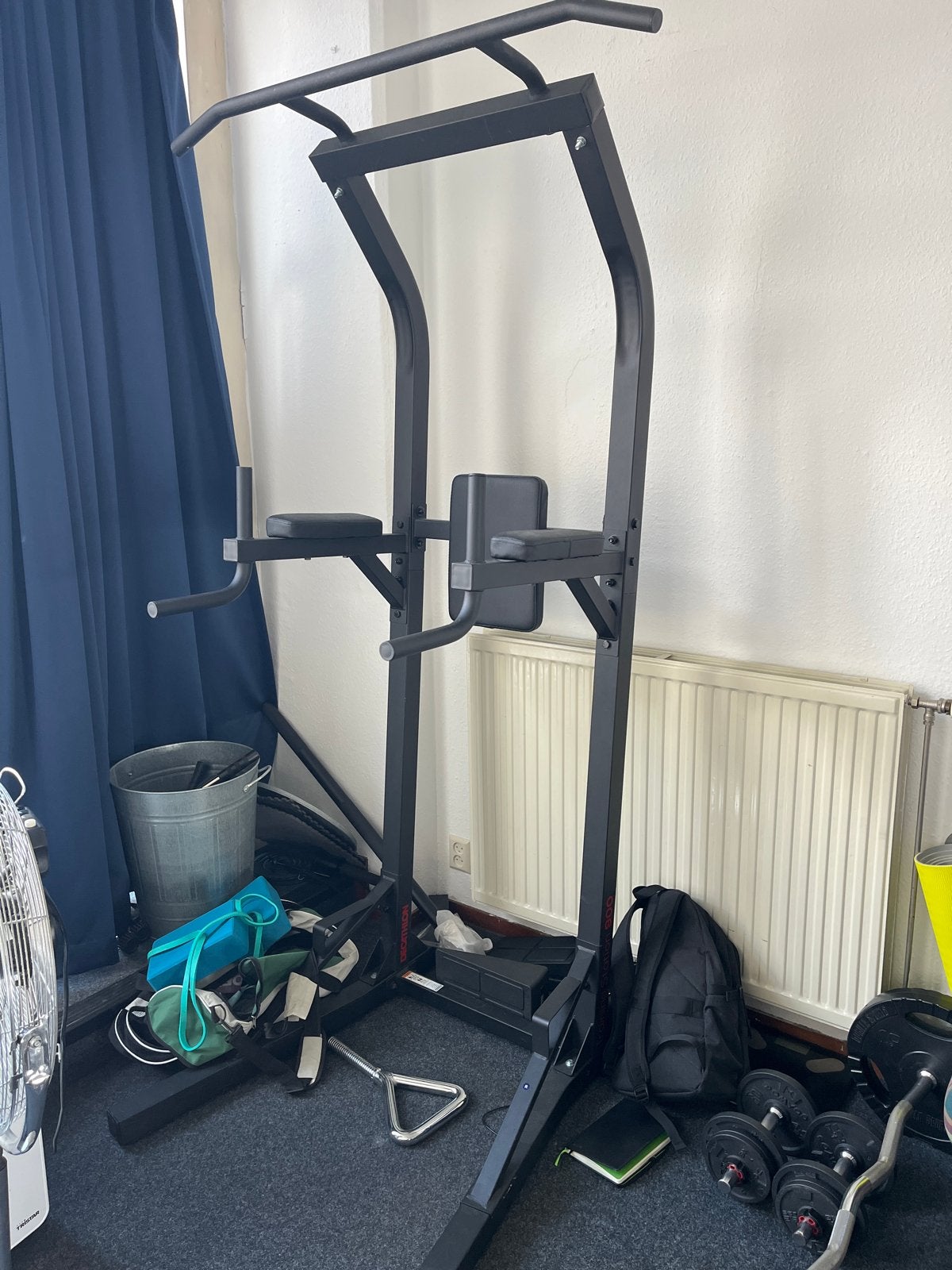 Dip/Pull-up Station - Perfect voor thuistraining!, Ophalen, Gebruikt, Armen, Oprekstang