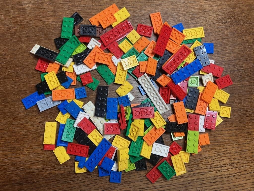 Lot LEGO Plates in diverse afmetingen en kleuren, Ophalen of Verzenden, Gebruikt, Losse stenen, Lego