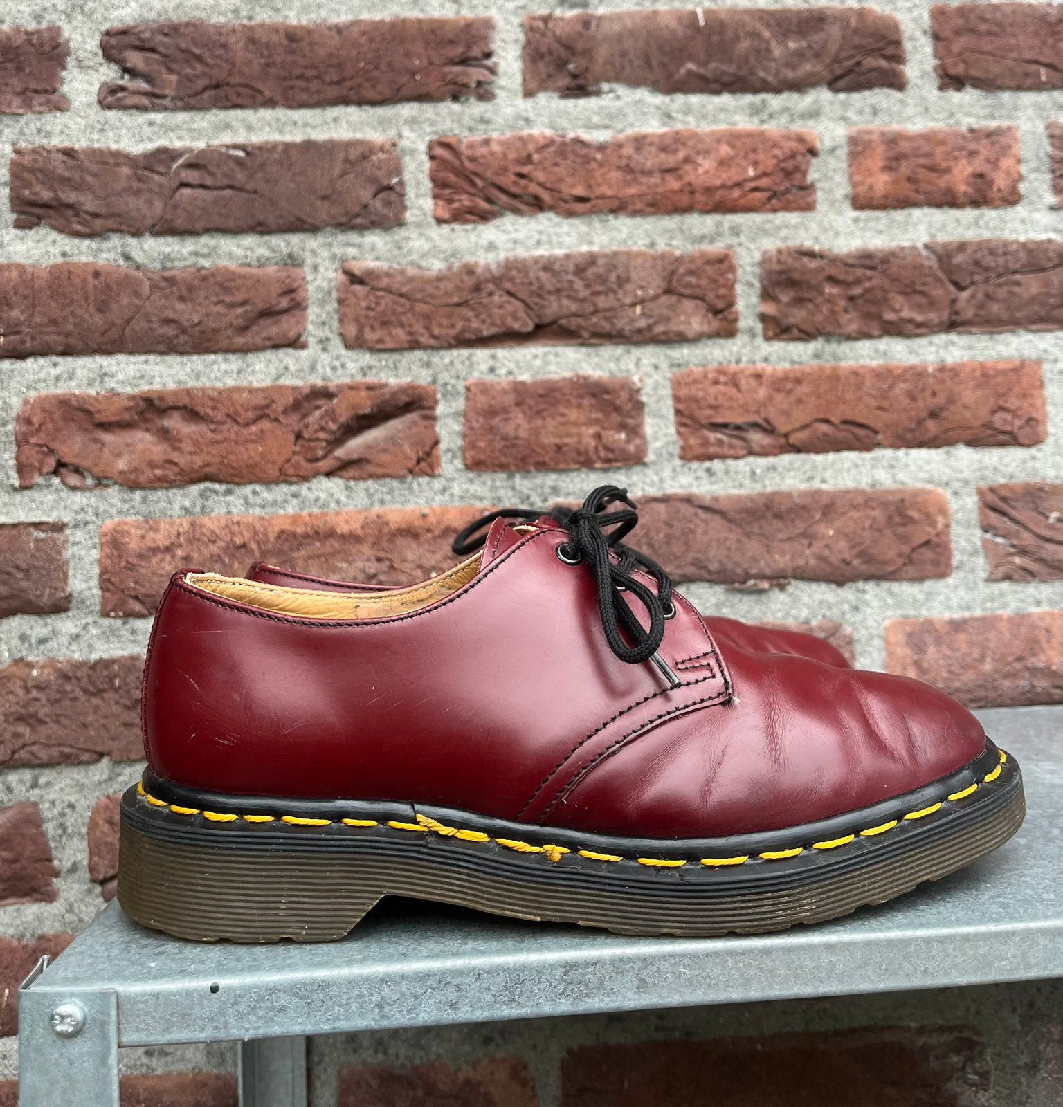 Dr. Martens 1461 MIE Cherry red maat Uk 3,5/ Eu 36,5, Dr. Martens, -, -, Lage of Enkellaarzen