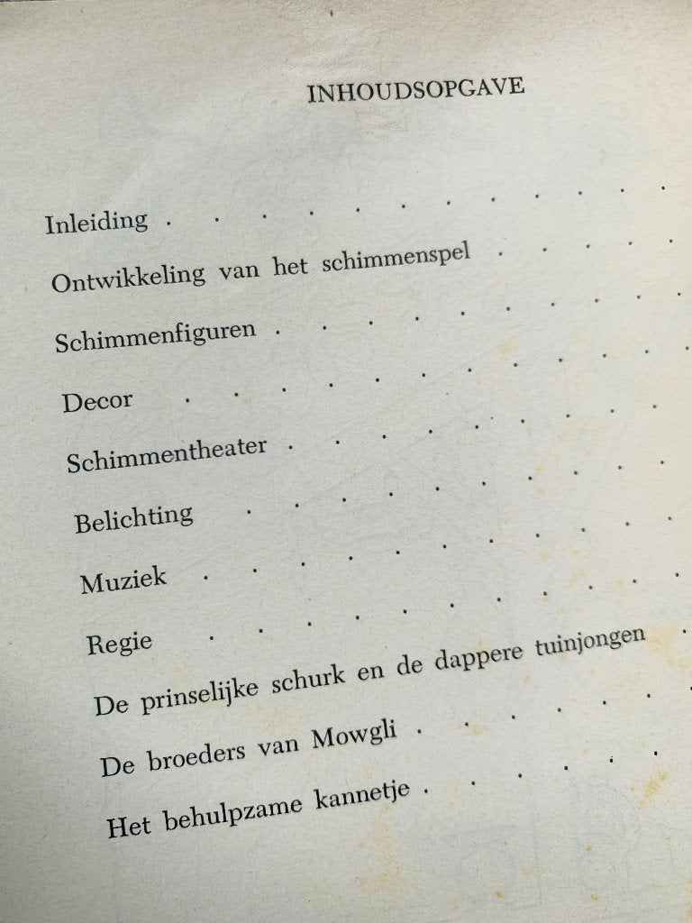 Oud Boekje Schimmenspel - Joop Coenen - schimmentheater, Ophalen of Verzenden, Gebruikt, Overige typen